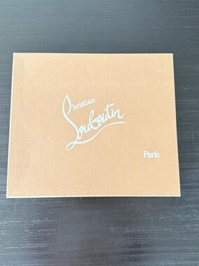 Christian Louboutin Tan Box with White Logo